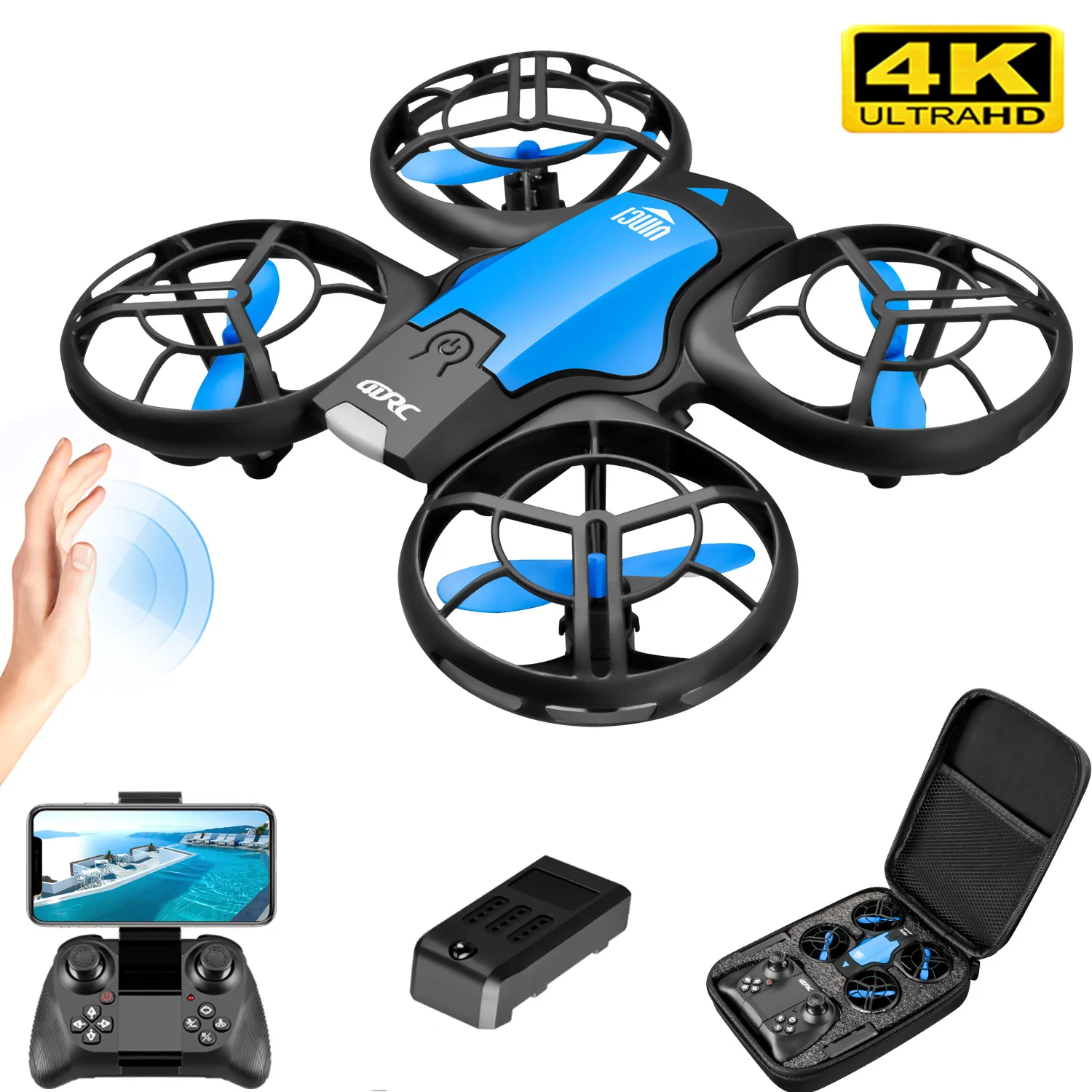 Rc Helicopter Case - Nouveau mini drone V8 4K professionnel