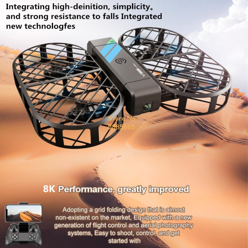 Rc Helicopter Case - Caméra HD 8K 360 ° Protection