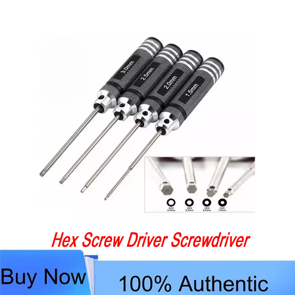Rc Helicopter Tool Kit - Jeu de tournevis hexagonaux 1,5/2,0/2,5/3,0 mm
