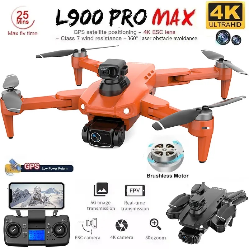 Drone GPS L900 Pro MAX 4K prof - Rc Helicopter Case avis et prix