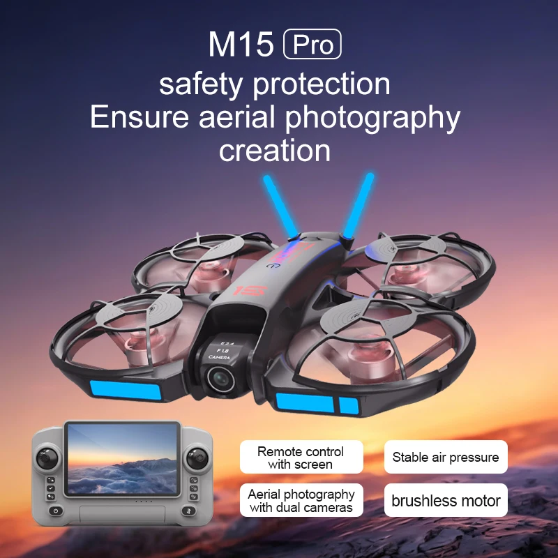 Nouveau drone FPV M15 2026 ave - Rc Helicopter Case avis et prix